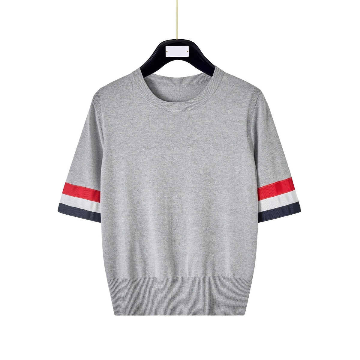 Thom Browne Women's Tricolor Short Sleeve Sweater