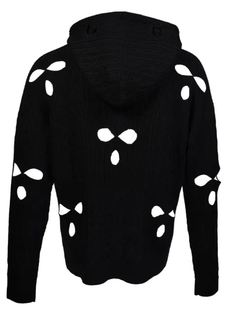 Mostly Heard Rarely Seen knitted cut-out hoodie